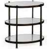 Декоративный стол Jonathan Charles Eglomise & Bronze Small Iron Three-Tier Table