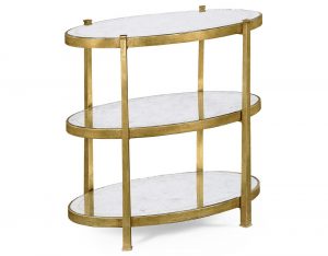 Декоративный стол Jonathan Charles Eglomise & Gilded Small Iron Three-Tier Table