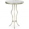 Декоративный стол Jonathan Charles Eglomise & Silver Iron Round Wine Table