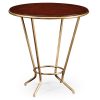 Декоративный стол Jonathan Charles Leather top & Gilded Iron Side Table