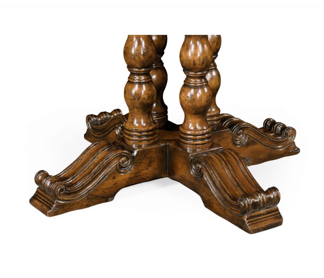 Декоративный стол Jonathan Charles Round 36" Walnut Planked Bar Table