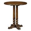 Декоративный стол Jonathan Charles Round 36" Walnut Planked Bar Table
