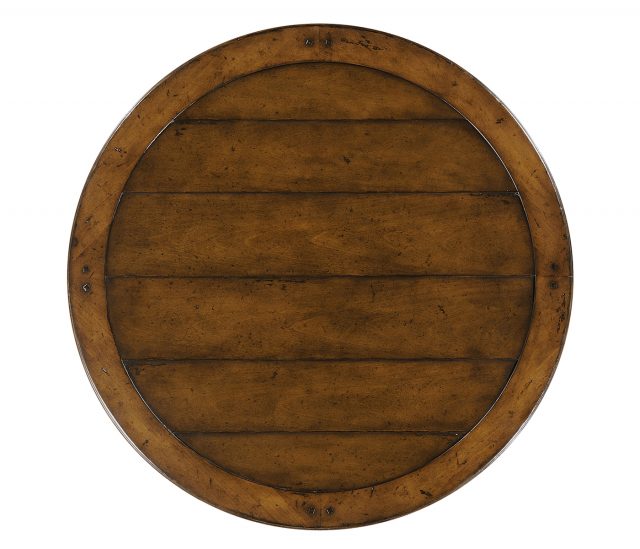 Декоративный стол Jonathan Charles Round 36" Walnut Planked Bar Table