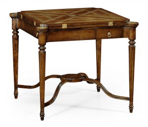 Декоративный стол Jonathan Charles Walnut Leather with Geometric Inlays Games Table