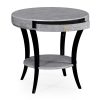 Декоративный стол Jonathan Charles White Smoke Eggshell Round Side Table