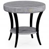 Декоративный стол Jonathan Charles White Smoke Eggshell Round Side Table