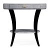 Декоративный стол Jonathan Charles White Smoke Eggshell Round Side Table