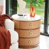 Декоративный стол LEXINGTON Banning Raffia Round Lamp Table