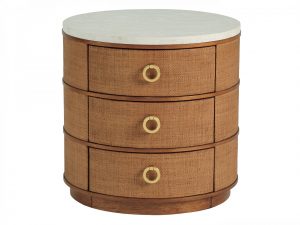 Декоративный стол LEXINGTON Banning Raffia Round Lamp Table
