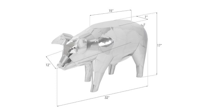 Декоративный стол Phillips Collection Crazy Cut Baby Pig Side Table