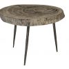 Декоративный стол Phillips Collection Crosscut Side Table Gray Stone