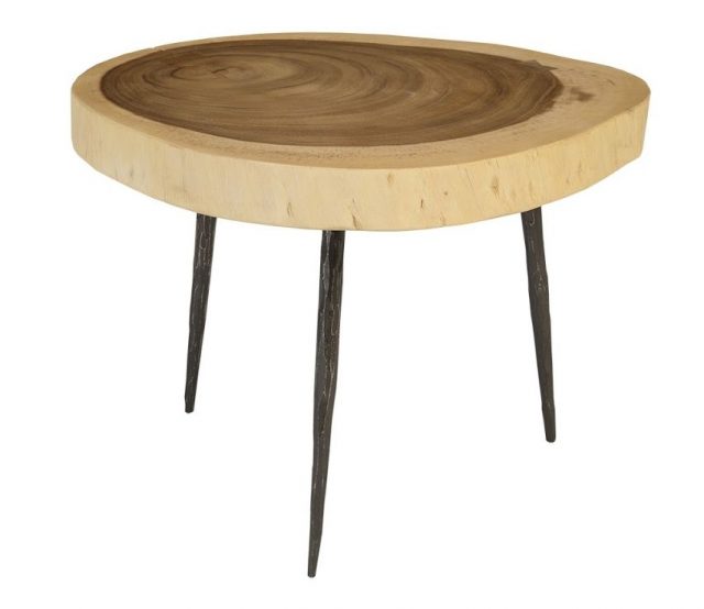 Декоративный стол Phillips Collection Crosscut Side Table Natural Wood
