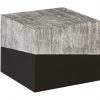 Декоративный стол Phillips Collection Geometry Large Side Table Grey Stone