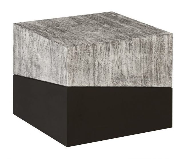 Декоративный стол Phillips Collection Geometry Large Side Table Grey Stone