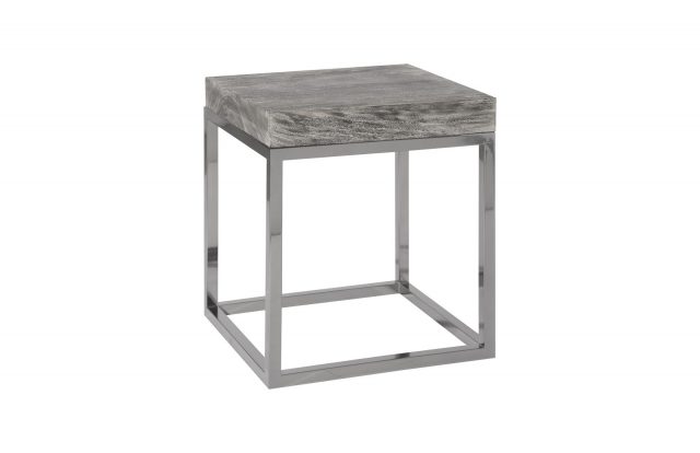 Декоративный стол Phillips Collection Hayden End Table Grey Stone Silver
