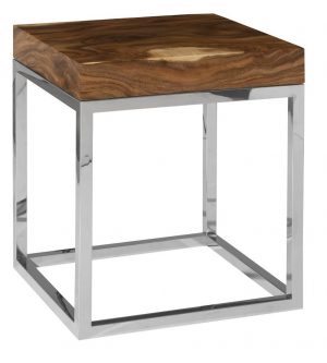 Декоративный стол Phillips Collection Hayden End Table Natural Wood Silver