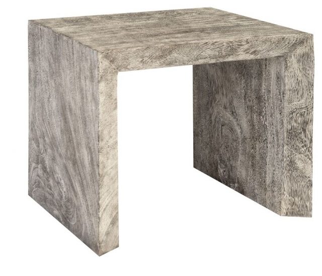 Декоративный стол Phillips Collection Waterfall Side Table Grey Stone