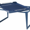 Декоративный стол Theodore Alexander indigo blue lacquer tray table