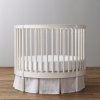 Детская кроватка Restoration Hardware ELLERY ROUND CRIB AGED WHITE