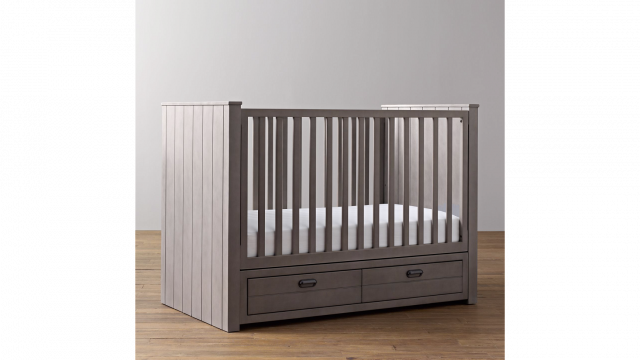 Детская кроватка Restoration Hardware HAVEN STORAGE CRIB WASHED GREY
