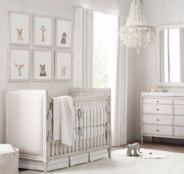 Детская кроватка Restoration Hardware MARCELLE CRIB VINTAGE GREY