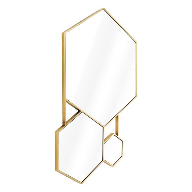 Зеркало EICHHOLTZ Mirror Hexa Gold