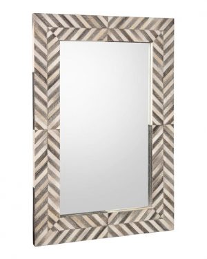 Зеркало John-Richard Hair on Hide Framed Mirror