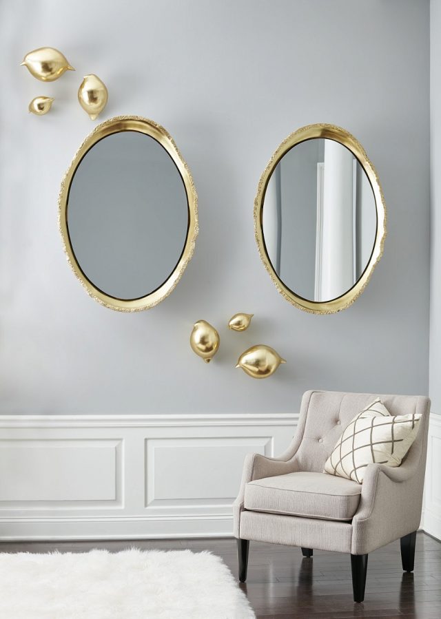 Зеркало Phillips Collection Broken Egg Mirror Gold
