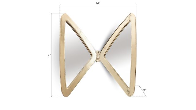 Зеркало Phillips Collection Butterfly Mirror Brass