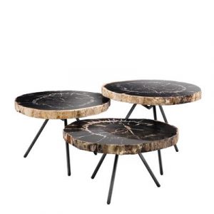 Коктейльный стол EICHHOLTZ Coffee Table De Soto set of 3 Black