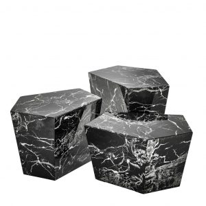 Коктейльный стол EICHHOLTZ Coffee Table Prudential set of 3 Black