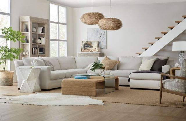 Коктейльный стол HOOKER FURNITURE Amani Rope and Glass Cocktail Table