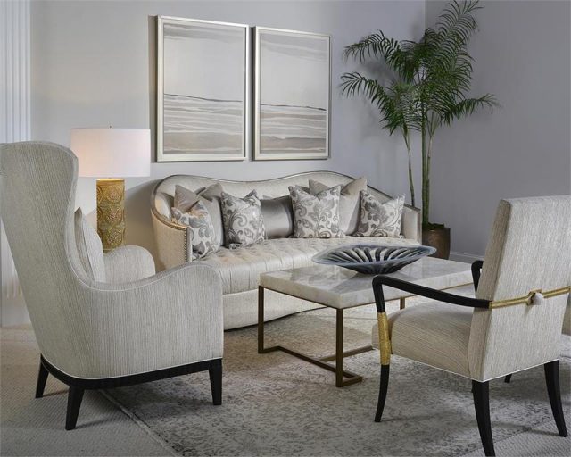 Коктейльный стол John-Richard Rectangular Calcite Coffee Table