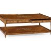 Коктейльный стол Jonathan Charles Burl & Mother of Pearl Inlaid Rectangular Coffee Table