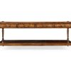 Коктейльный стол Jonathan Charles Burl & Mother of Pearl Inlaid Rectangular Coffee Table