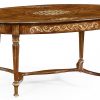 Коктейльный стол Jonathan Charles Burl & Mother of Pearl Oval Coffee Table