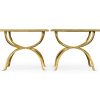 Коктейльный стол Jonathan Charles Eglomise & Gilded Iron Set of Two Coffee Table