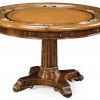 Коктейльный стол Jonathan Charles Mahogany Round Poker Table