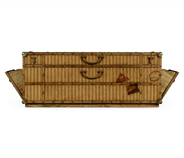 Коктейльный стол Jonathan Charles Travel Trunk Style Coffee Table with Storage