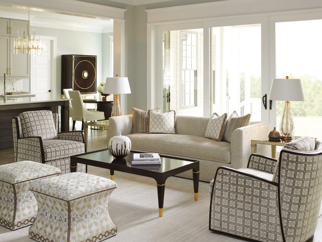 Коктейльный стол LEXINGTON LANGHAM COCKTAIL TABLE