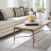 Коктейльный стол LEXINGTON Menlo Park Rectangular Cocktail Table with Stone Top