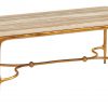 Коктейльный стол LEXINGTON Menlo Park Rectangular Cocktail Table with Stone Top