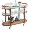 Коктейльный стол LEXINGTON Toscana Rattan Mobile Bar Cart