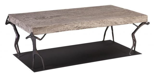 Коктейльный стол Phillips Collection Atlas Coffee Table Gray Stone