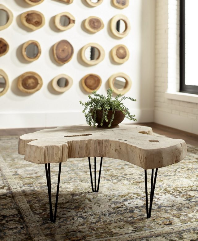 Коктейльный стол Phillips Collection Bleached Slice Coffee Table