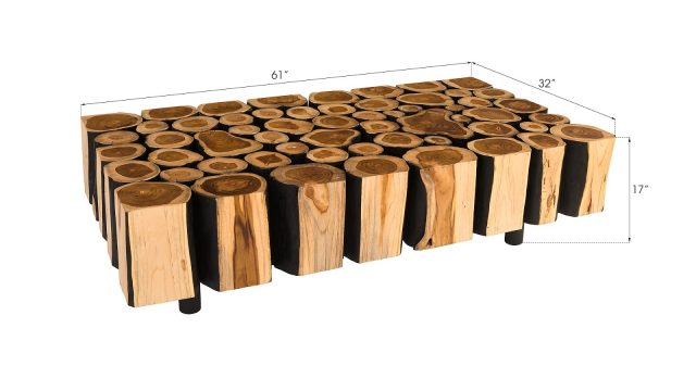 Коктейльный стол Phillips Collection Boscage Rectangular Coffee Table