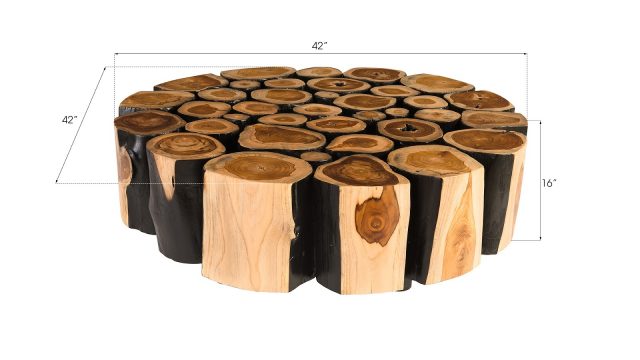 Коктейльный стол Phillips Collection Boscage Round Coffee Table