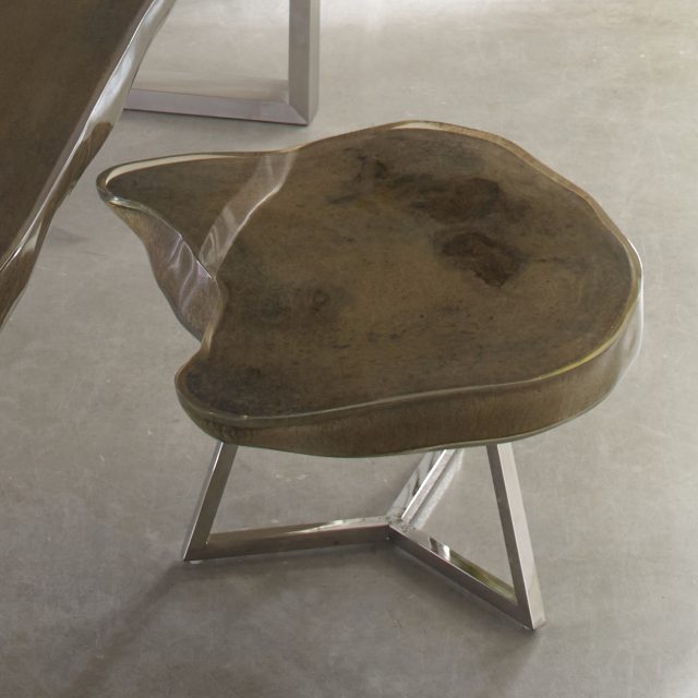 Коктейльный стол Phillips Collection Captured Edge Coffee Table Gray Stone