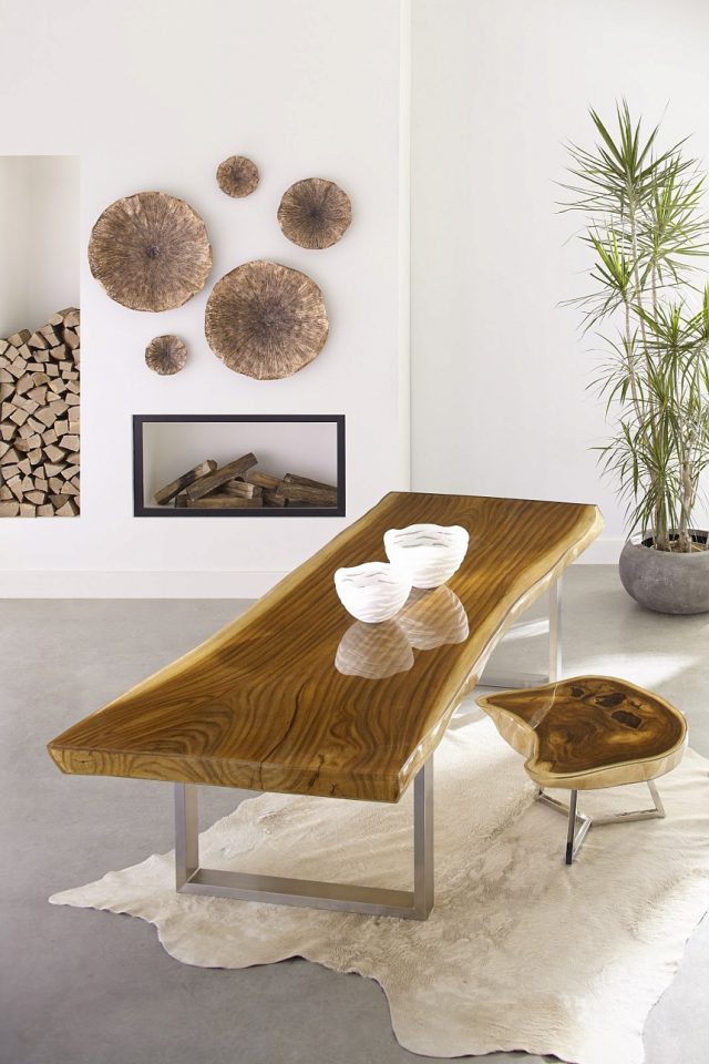 Коктейльный стол Phillips Collection Captured Edge Coffee Table Natural