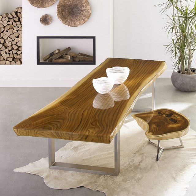 Коктейльный стол Phillips Collection Captured Edge Coffee Table Natural